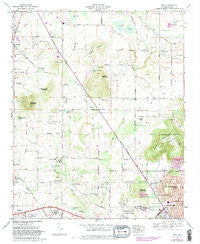 Jeff Alabama Historical topographic map, 1:24000 scale, 7.5 X 7.5 Minute, Year 1967