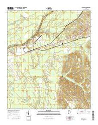 Jefferson Alabama Current topographic map, 1:24000 scale, 7.5 X 7.5 Minute, Year 2014