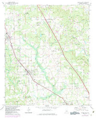 Jemison East Alabama Historical topographic map, 1:24000 scale, 7.5 X 7.5 Minute, Year 1971