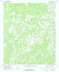 Jemison West Alabama Historical topographic map, 1:24000 scale, 7.5 X 7.5 Minute, Year 1971