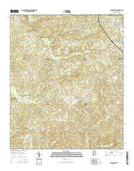 Jemison West Alabama Current topographic map, 1:24000 scale, 7.5 X 7.5 Minute, Year 2014