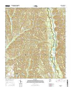 Jones Alabama Current topographic map, 1:24000 scale, 7.5 X 7.5 Minute, Year 2014