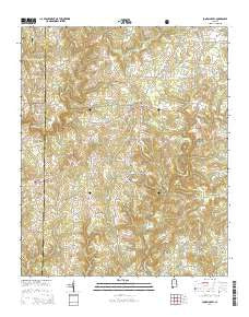 Jones Chapel Alabama Current topographic map, 1:24000 scale, 7.5 X 7.5 Minute, Year 2014