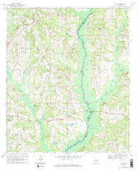 Josie Alabama Historical topographic map, 1:24000 scale, 7.5 X 7.5 Minute, Year 1968