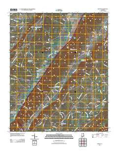 Keener Alabama Historical topographic map, 1:24000 scale, 7.5 X 7.5 Minute, Year 2011