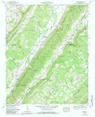 Keener Alabama Historical topographic map, 1:24000 scale, 7.5 X 7.5 Minute, Year 1959