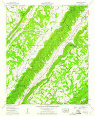 Keener Alabama Historical topographic map, 1:24000 scale, 7.5 X 7.5 Minute, Year 1959