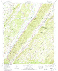 Keener Alabama Historical topographic map, 1:24000 scale, 7.5 X 7.5 Minute, Year 1959