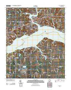 Killen Alabama Historical topographic map, 1:24000 scale, 7.5 X 7.5 Minute, Year 2011