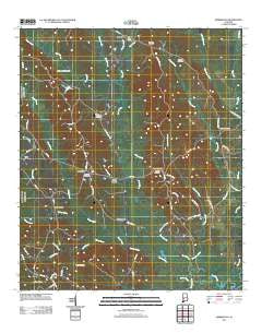 Kimbrough Alabama Historical topographic map, 1:24000 scale, 7.5 X 7.5 Minute, Year 2011