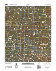 Kinlock Spring Alabama Historical topographic map, 1:24000 scale, 7.5 X 7.5 Minute, Year 2011