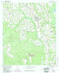 Kinston Alabama Historical topographic map, 1:24000 scale, 7.5 X 7.5 Minute, Year 1969