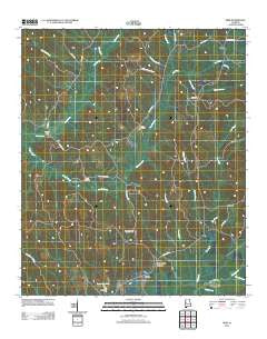 Kirk Alabama Historical topographic map, 1:24000 scale, 7.5 X 7.5 Minute, Year 2011