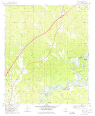 Knoxville Alabama Historical topographic map, 1:24000 scale, 7.5 X 7.5 Minute, Year 1980
