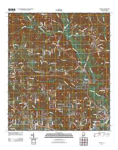 Kushla Alabama Historical topographic map, 1:24000 scale, 7.5 X 7.5 Minute, Year 2011