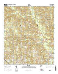 Kushla Alabama Current topographic map, 1:24000 scale, 7.5 X 7.5 Minute, Year 2014