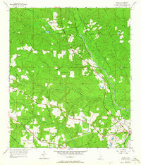 Kushla Alabama Historical topographic map, 1:24000 scale, 7.5 X 7.5 Minute, Year 1953