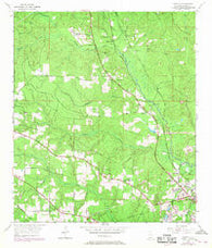 Kushla Alabama Historical topographic map, 1:24000 scale, 7.5 X 7.5 Minute, Year 1953