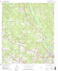 Kushla Alabama Historical topographic map, 1:24000 scale, 7.5 X 7.5 Minute, Year 1953