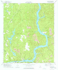 Lake Nicol Alabama Historical topographic map, 1:24000 scale, 7.5 X 7.5 Minute, Year 1974