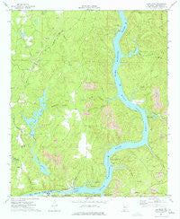 Lake Nicol Alabama Historical topographic map, 1:24000 scale, 7.5 X 7.5 Minute, Year 1974