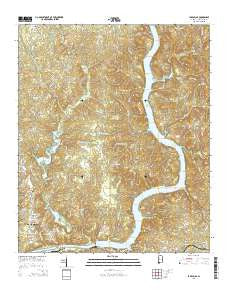 Lake Nicol Alabama Current topographic map, 1:24000 scale, 7.5 X 7.5 Minute, Year 2014