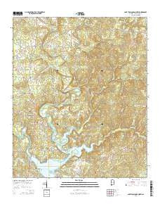 Lake Tuscaloosa North Alabama Current topographic map, 1:24000 scale, 7.5 X 7.5 Minute, Year 2014