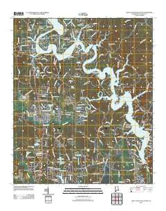 Lake Tuscaloosa South Alabama Historical topographic map, 1:24000 scale, 7.5 X 7.5 Minute, Year 2011