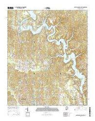 Lake Tuscaloosa South Alabama Current topographic map, 1:24000 scale, 7.5 X 7.5 Minute, Year 2014