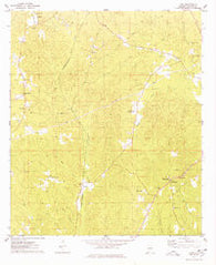 Land Alabama Historical topographic map, 1:24000 scale, 7.5 X 7.5 Minute, Year 1974