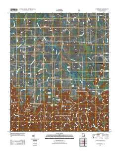 Landersville Alabama Historical topographic map, 1:24000 scale, 7.5 X 7.5 Minute, Year 2011