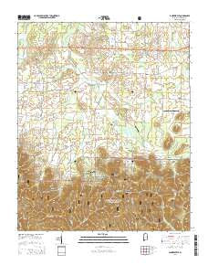 Landersville Alabama Current topographic map, 1:24000 scale, 7.5 X 7.5 Minute, Year 2014