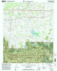 Landersville Alabama Historical topographic map, 1:24000 scale, 7.5 X 7.5 Minute, Year 2000