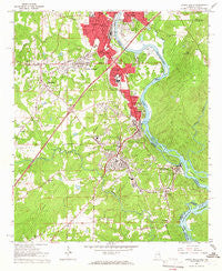Lanett South Alabama Historical topographic map, 1:24000 scale, 7.5 X 7.5 Minute, Year 1964