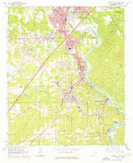 Lanett South Alabama Historical topographic map, 1:24000 scale, 7.5 X 7.5 Minute, Year 1964