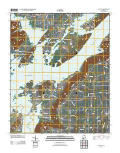 Langston Alabama Historical topographic map, 1:24000 scale, 7.5 X 7.5 Minute, Year 2011
