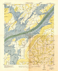 Langston Alabama Historical topographic map, 1:24000 scale, 7.5 X 7.5 Minute, Year 1936