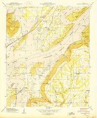 Langston Alabama Historical topographic map, 1:24000 scale, 7.5 X 7.5 Minute, Year 1950