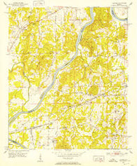 Laniers Alabama Historical topographic map, 1:24000 scale, 7.5 X 7.5 Minute, Year 1951