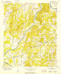 Laniers Alabama Historical topographic map, 1:24000 scale, 7.5 X 7.5 Minute, Year 1951