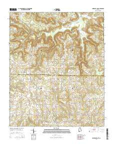 Lawrence Cove Alabama Current topographic map, 1:24000 scale, 7.5 X 7.5 Minute, Year 2014