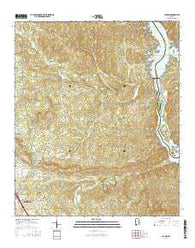 Lay Dam Alabama Current topographic map, 1:24000 scale, 7.5 X 7.5 Minute, Year 2014