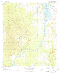 Lee Long Bridge Alabama Historical topographic map, 1:24000 scale, 7.5 X 7.5 Minute, Year 1974