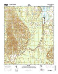 Lee Long Bridge Alabama Current topographic map, 1:24000 scale, 7.5 X 7.5 Minute, Year 2014