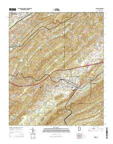 Leeds Alabama Current topographic map, 1:24000 scale, 7.5 X 7.5 Minute, Year 2014