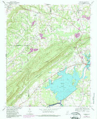 Leesburg Alabama Historical topographic map, 1:24000 scale, 7.5 X 7.5 Minute, Year 1967