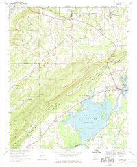 Leesburg Alabama Historical topographic map, 1:24000 scale, 7.5 X 7.5 Minute, Year 1967