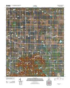 Leighton Alabama Historical topographic map, 1:24000 scale, 7.5 X 7.5 Minute, Year 2011