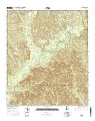 Leon Alabama Current topographic map, 1:24000 scale, 7.5 X 7.5 Minute, Year 2014