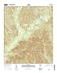 Leon Alabama Current topographic map, 1:24000 scale, 7.5 X 7.5 Minute, Year 2014